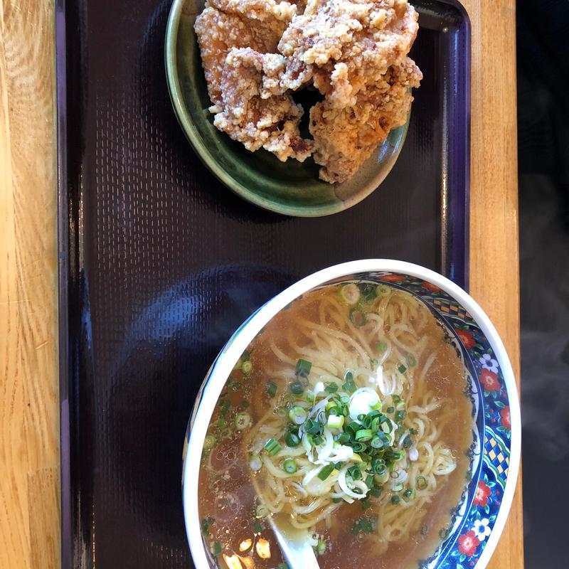 から揚げらぁー麺【から揚げ別皿】(らぁーめん いずみ)