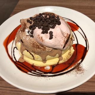 チョコクリームのリコッタパンケーキ(高倉町珈琲 戸田店)