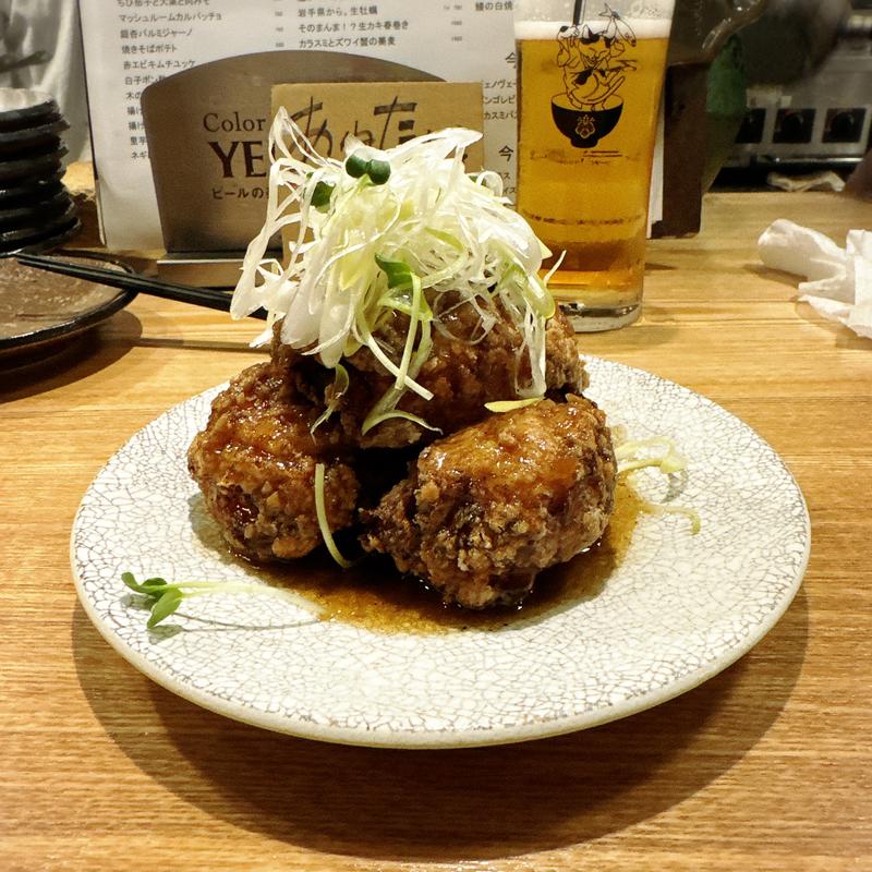 鶏肉とニンニク(和食＆イタリアン居酒屋 中目黒 魚の花)