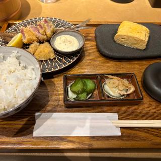 鯵フライ定食(土鍋ご飯 SHIKA-JIKA)
