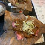 朴葉味噌焼き茄子&牛肉ステーキ(ホテル・アルファ－ワン 高山バイパス （α-1）)