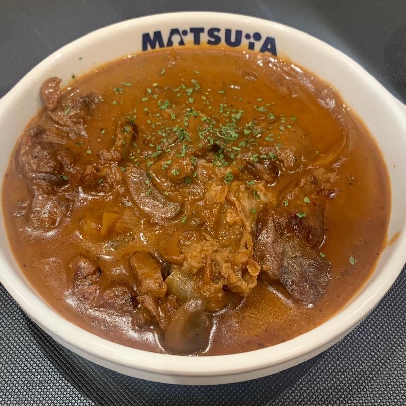 カットステーキのハッシュドビーフ(単品)(松屋 国立店（マイカリー食堂併設）)