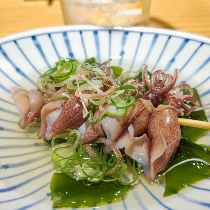 焼きあご出汁おでん ほたるいか串(寿司トおでんにのや横浜店)