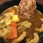 スープカレー　ハンバーグトッピング