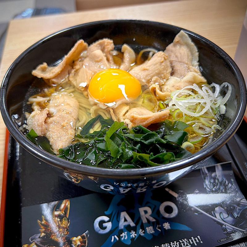 月見肉そば(名代 箱根そば 喜多見店)