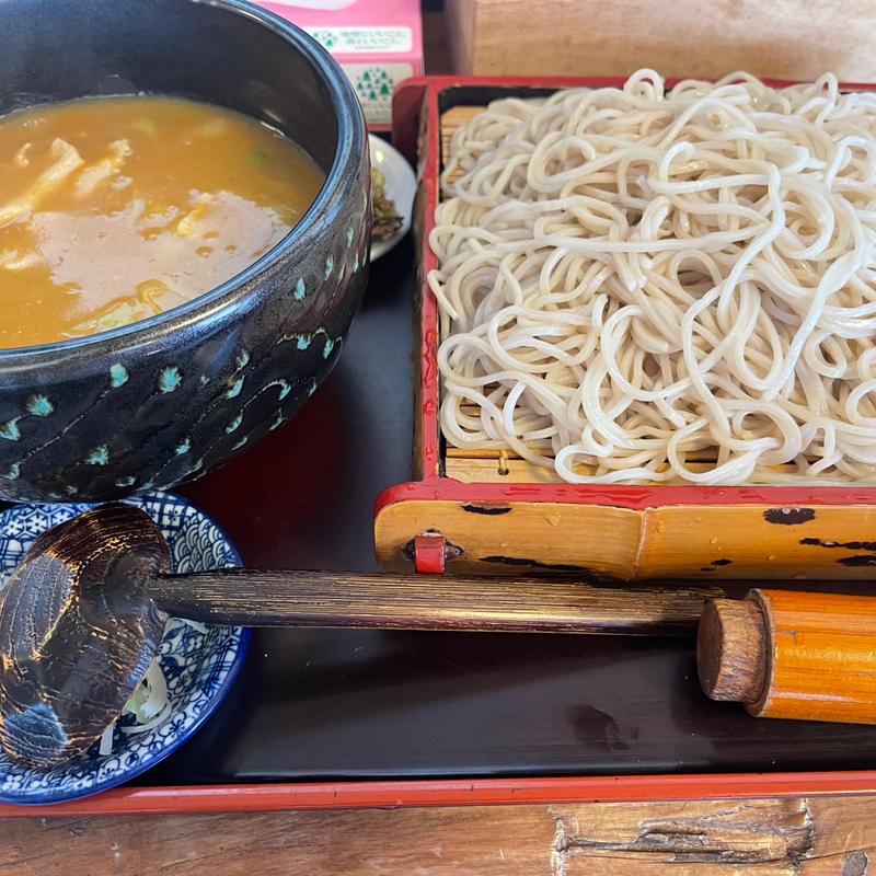 カレー南蛮つけ蕎麦　大盛(生そば 大むら)