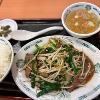 レバニラ炒め定食(日高屋 九段下店)