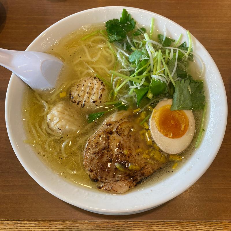 ゆずと三つ葉の炙り鶏そば(丸源ラーメン 千葉寺店 （まるげんらーめん）)