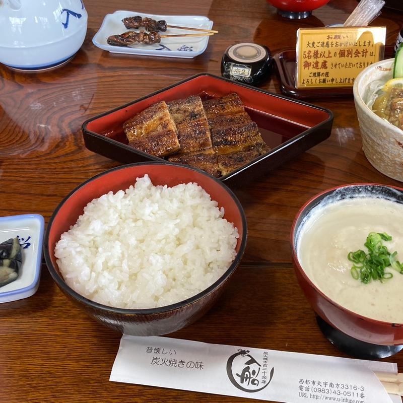 うなぎ定食（上）(入船 （いりふね）)