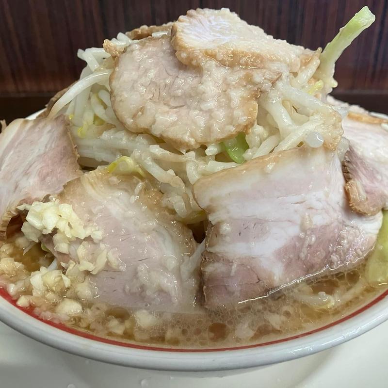 チャーシューこってり 大盛 野菜増し(麺屋 松)