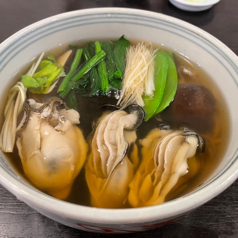 牡蠣そば(松翁)