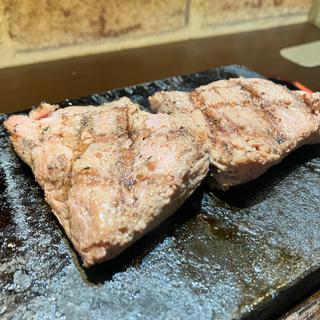ロースステーキセット(感動の肉と米 新橋店)