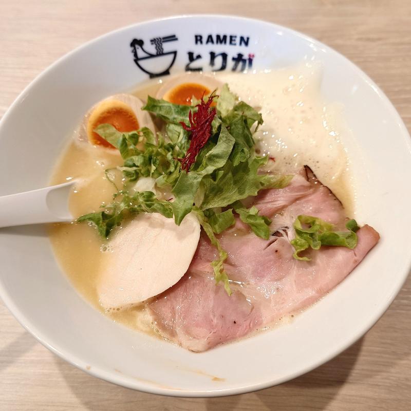 鶏濃めん塩+味玉(RAMEN とりが ~鶏雅~)