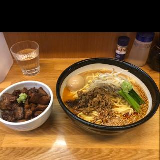 坦々麺、ちゃーしゅ丼(味噌っ子 ふっく)