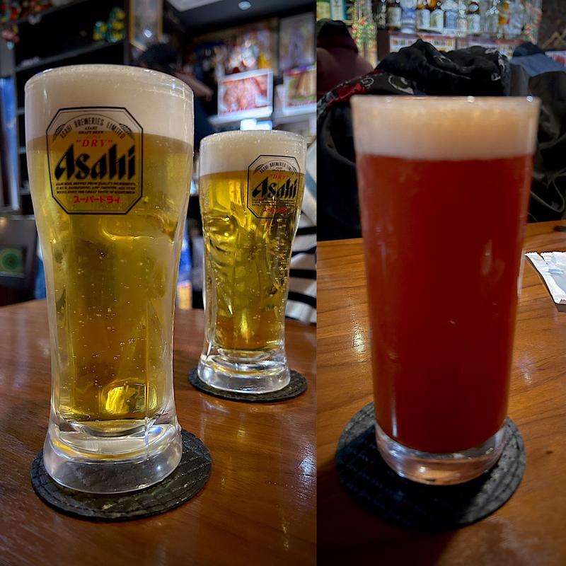 生ビール＆レッドアイ(インディアンレストラン TAJ-2)