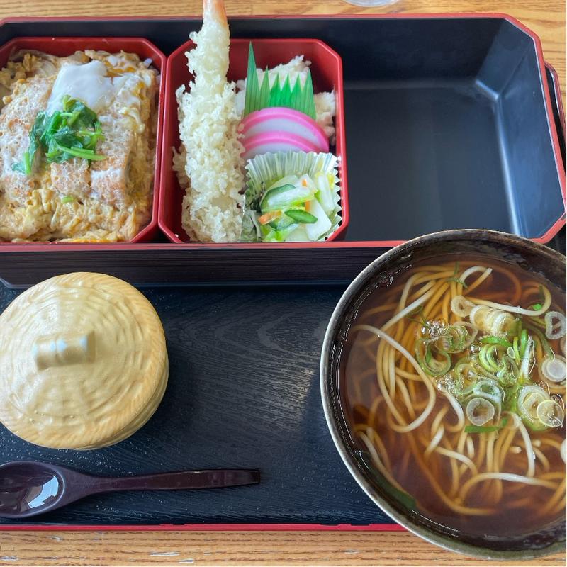 カツ丼蕎麦セット　茶碗蒸し付き(北のそば和佳亭 )