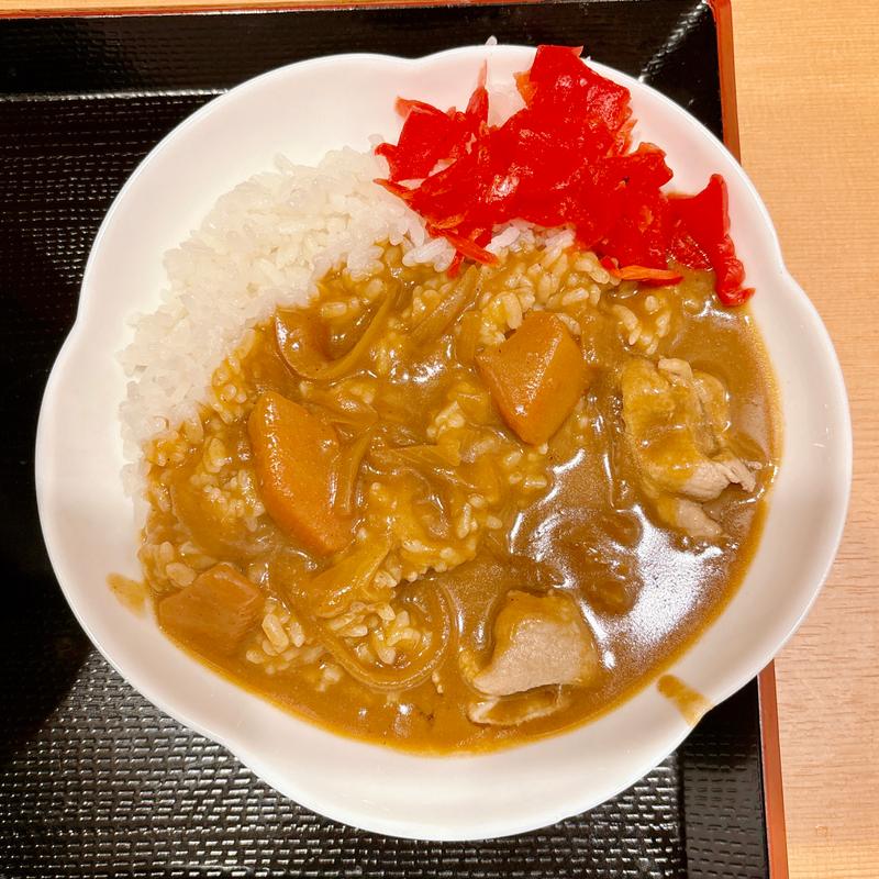 ミニカレー(茹でたて そば・うどん まる美（○美）)