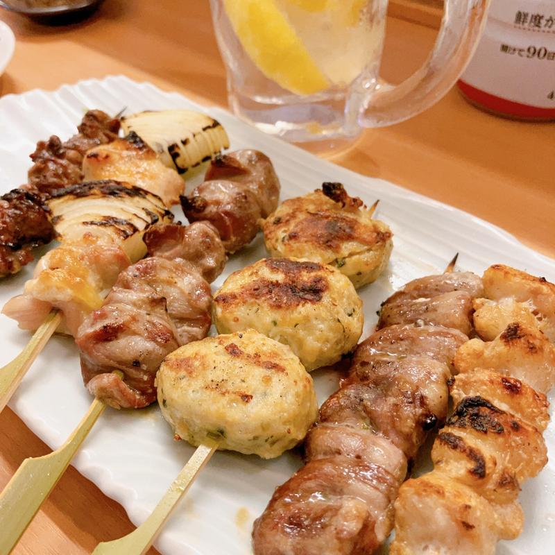 やきとり盛合せ(大衆酒場 五の五 ぴおシティ桜木町店)