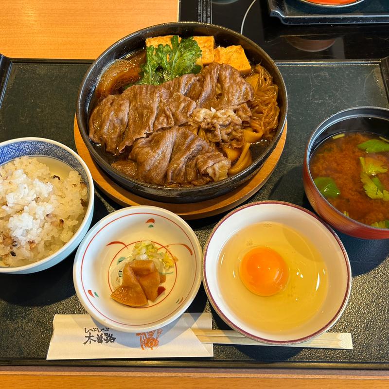 上すきやき定食(しゃぶしゃぶ・日本料理 木曽路 星崎店)