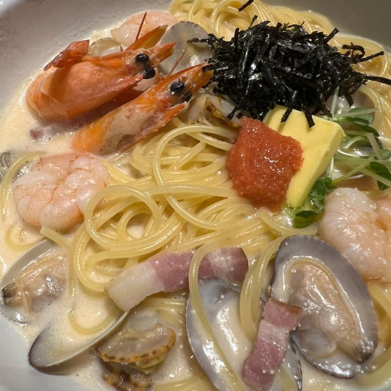 エビの明太子クリームスープパスタ(ジョリーパスタ 三木店)