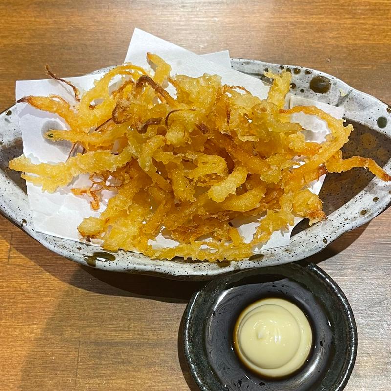 するめ天ぷら(炭火焼き鶏 串焼きホルモン居酒屋 月のあかり 野田阪神本店)