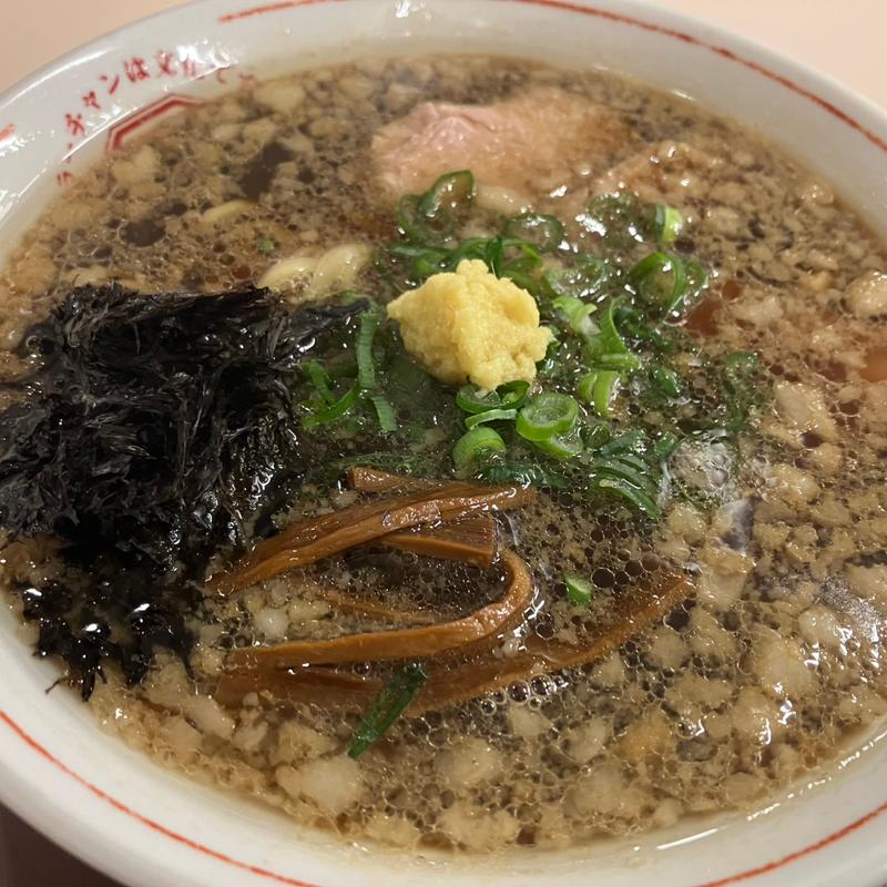 背脂生姜ラーメン＋半チャーハンセット(我武者羅蒲田店)