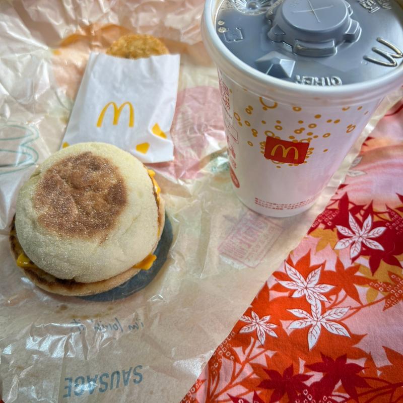 ソーセージマフィンセット(マクドナルド エキア谷塚店)