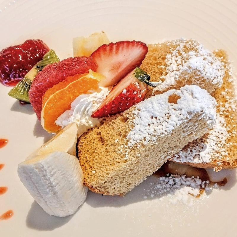 シフォンケーキセット(フルーツピークス 八山田本店 （【旧店名】ル・ヴェルジェ）)