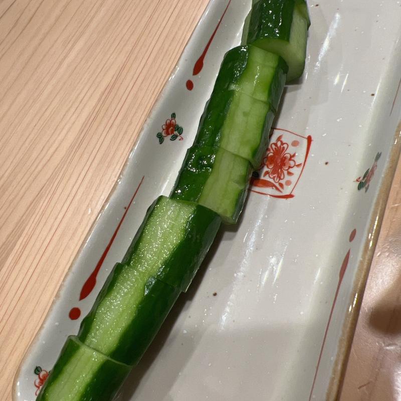 きゅうり浅漬け(そば処 寿美吉)