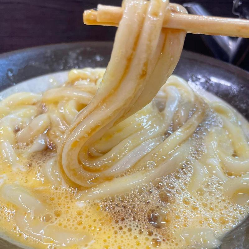卵かけうどん(牧のうどん 久山店)