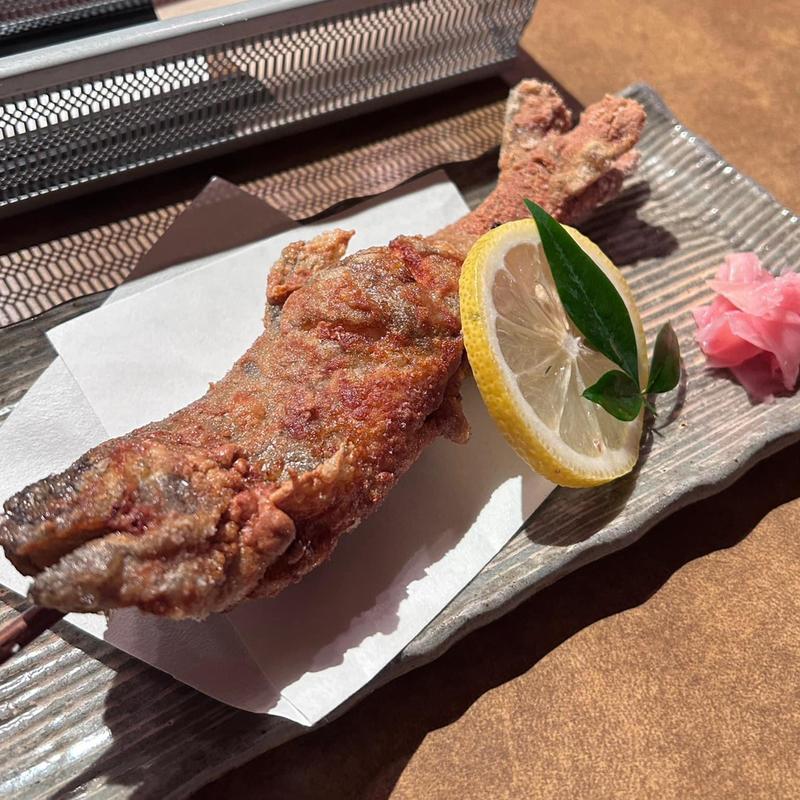 ヤマメの唐揚げ(レストランＨＡＭＡ)