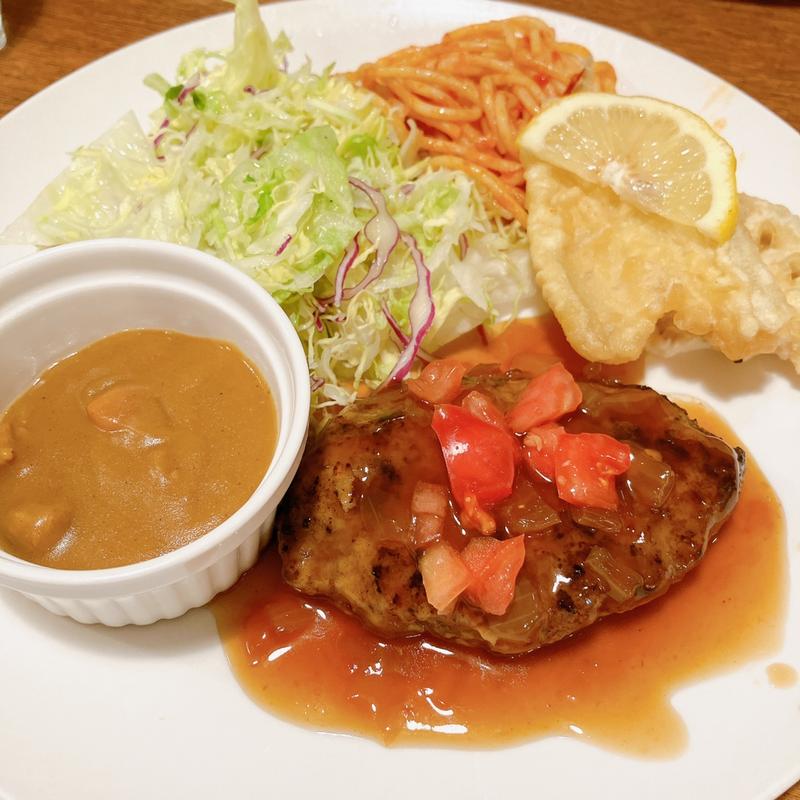 本日のビックハンバーグランチ(レストランヤンキィース)