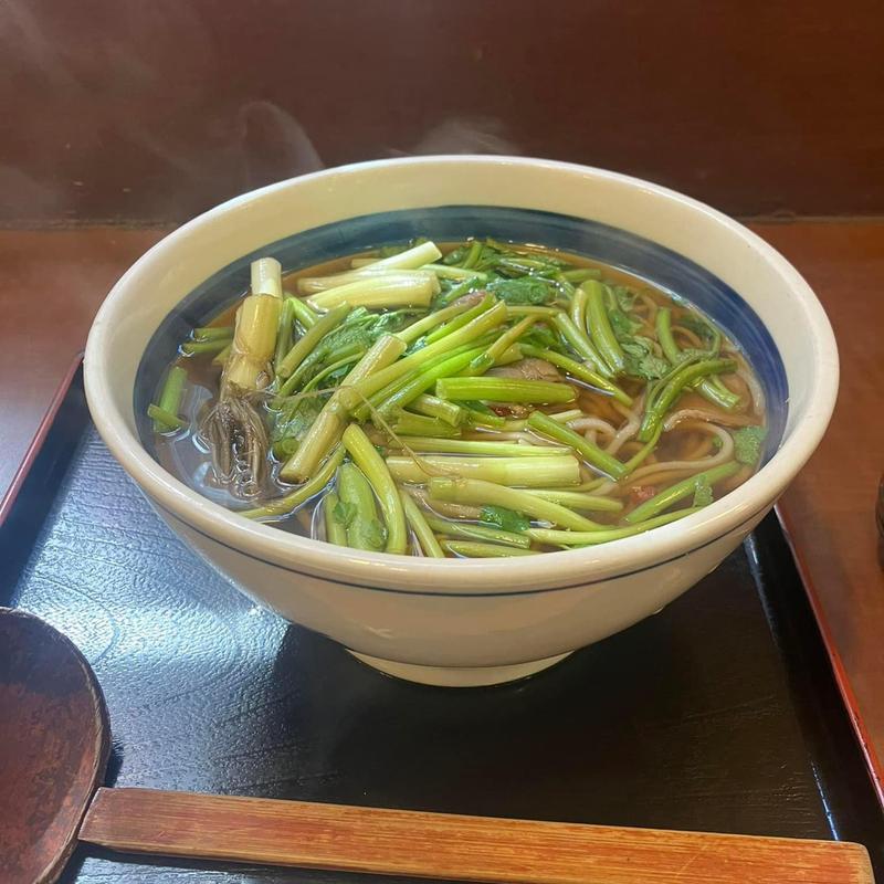 根付きせりそば(そば処 信州屋 渋谷店)