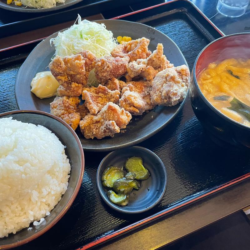 唐揚げ定食（大）(くろだるま 中山店 )