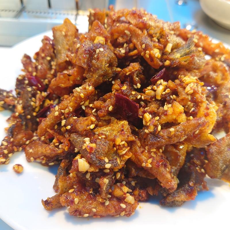 魚の皮フライ(羊不同 上野店)