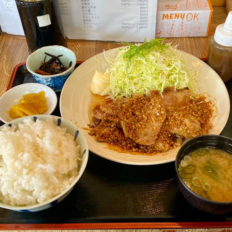 ガーリック焼き定食(味の店　こだま食堂 )