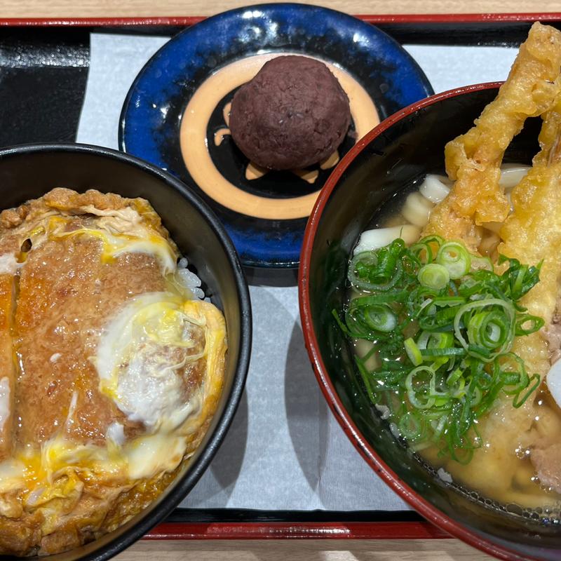 かしわごぼ天 ミニ丼セット(資さんうどん 今福鶴見店)
