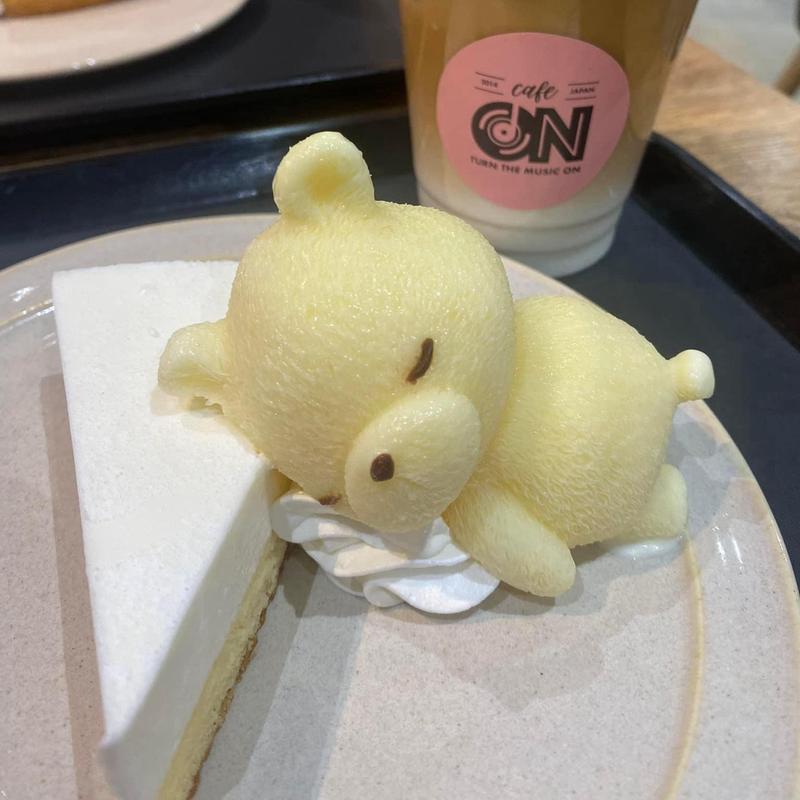 くまちゃんのレアチーズケーキ(Cafe on)