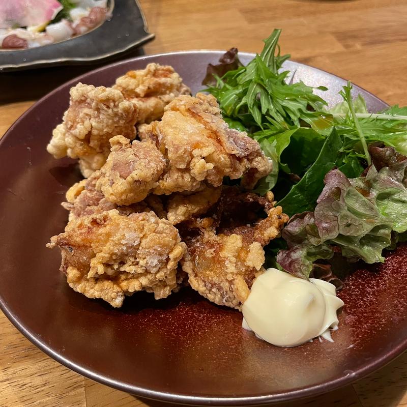 若鶏の唐揚げ(あて寿司×天ぷら酒場 すしぱ 池下店)