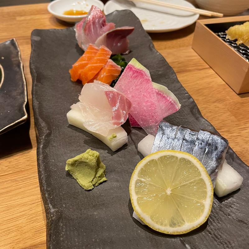 おさしみ5種盛り合わせ(あて寿司×天ぷら酒場 すしぱ 池下店)