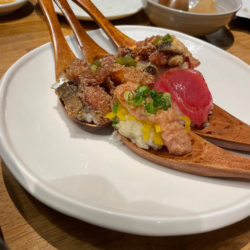 匙 海鮮ヅケ(あて寿司×天ぷら酒場 すしぱ 池下店)