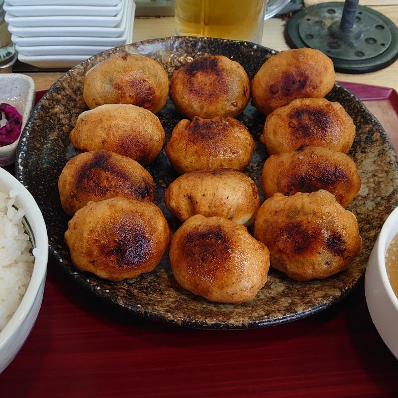 餃子ランチ2(ホワイト餃子 はながさ 本川越店)