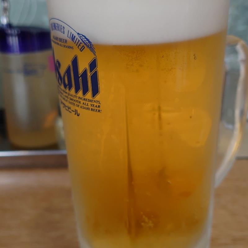 生ビール中(ホワイト餃子 はながさ 本川越店)