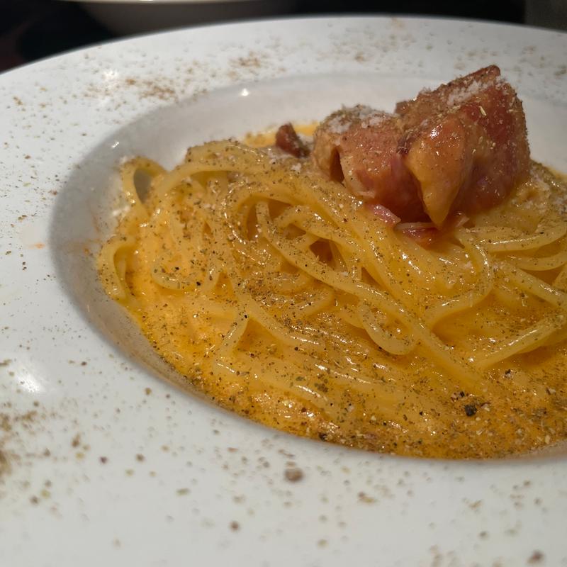 山椒のカルボナーラ(カルボナーラ専門店 HASEGAWA)