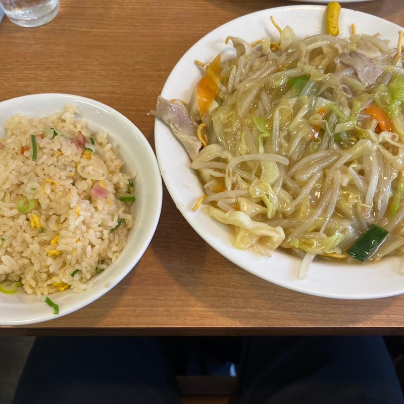 揚げそばセット(中華料理ぐら)