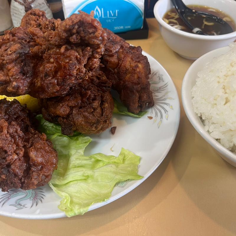 鳥からあげ定食(大進亭)