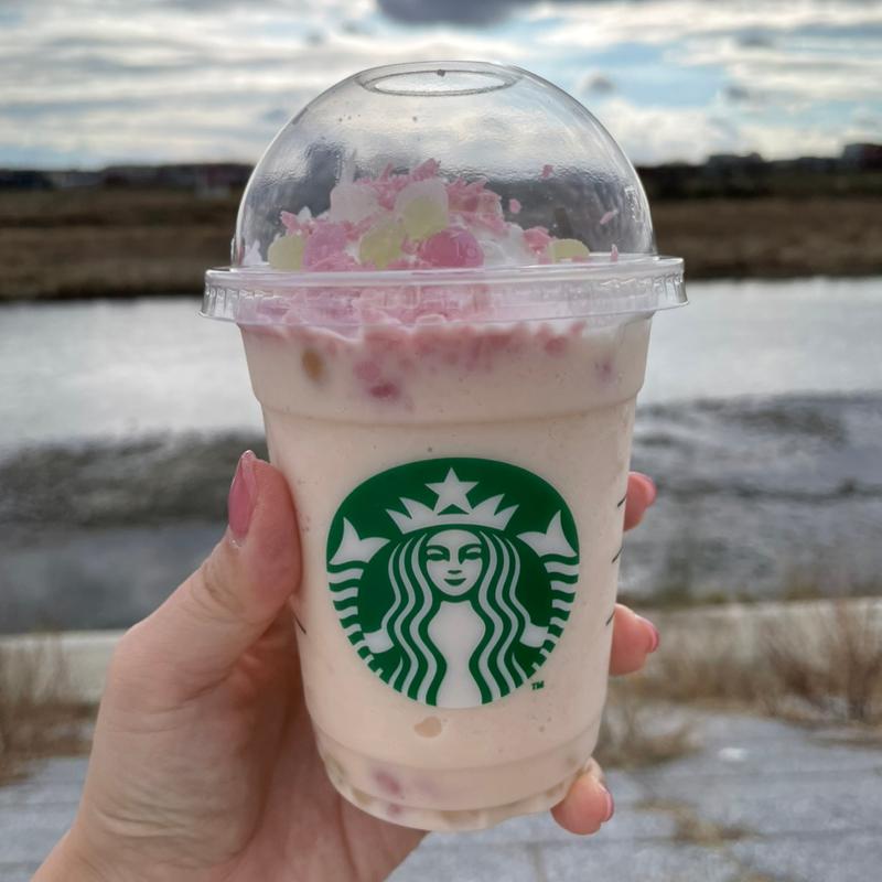 花見だんごフラペチーノ(スターバックスコーヒー 二子玉川公園店)
