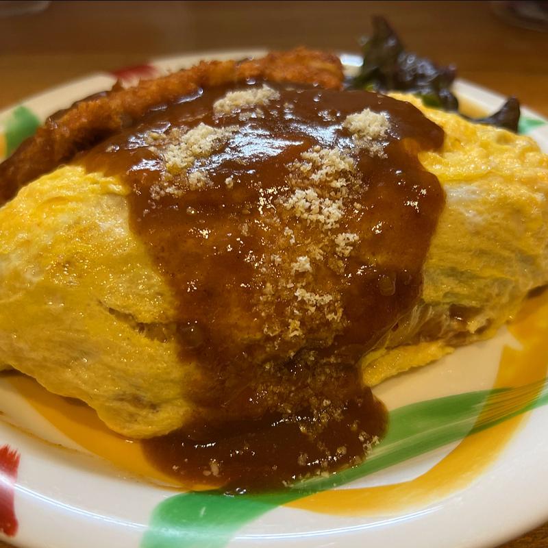 オムライス、ポークカツセット(オムライスあらき 1960 )