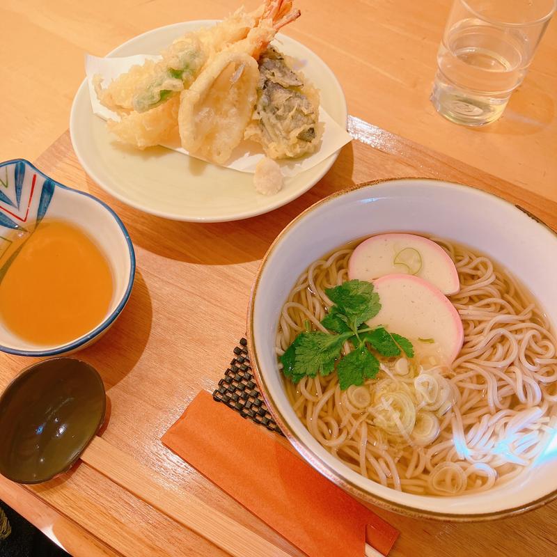 かけそば天ぷらセット(ファミリーレストラン 丸広百貨店川越店)
