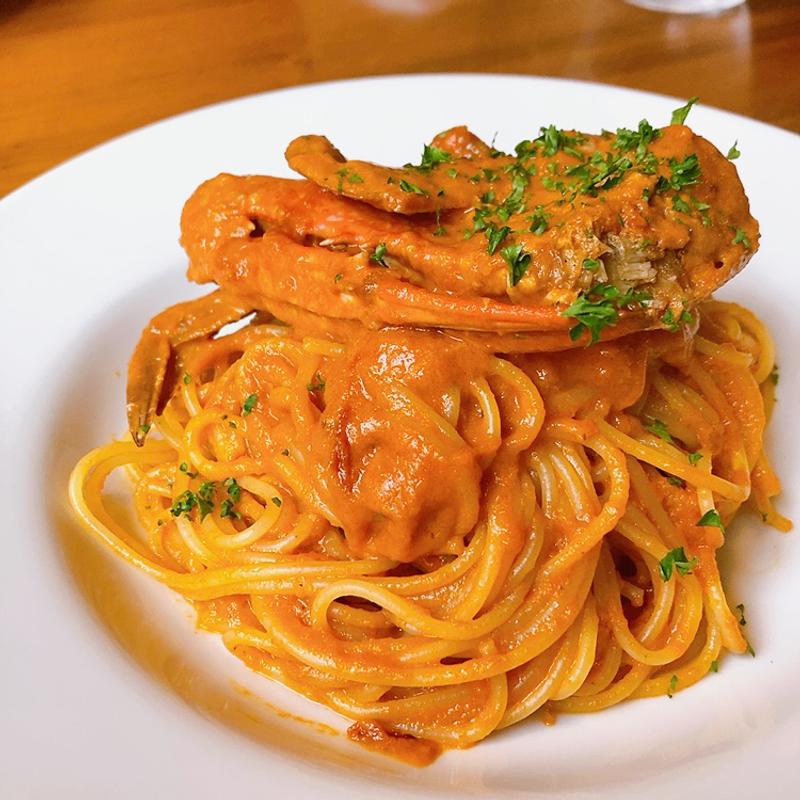 渡り蟹のトマトクリームパスタ（ランチコース）(トラットリア エム (Trattoria M))